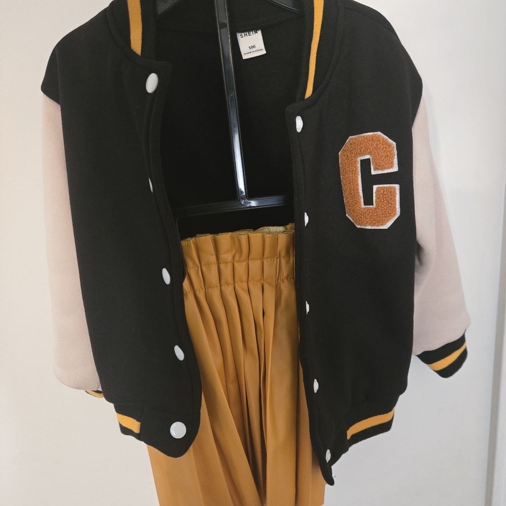 Black and Gold Varsity Jacket